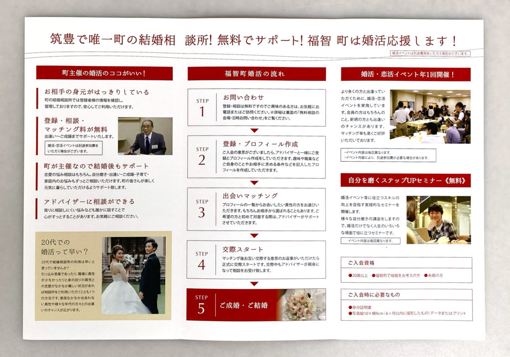 結婚相談所「赤い糸」パンフレット中面