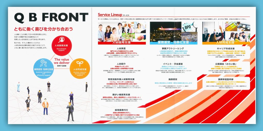 九電ビジネスフロント様_営業ツール_中面見開き